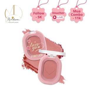  Phấn má hồng PINKFLASH trang điểm làm đẹp 11 màu tùy chọn cho mọi tone da 30g F01 