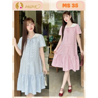 Đầm váy bầu công sở MAMI MS35 thiết kế dáng suông chân cá lịch sự trẻ trung cho mẹ bầu đi làm đi chơi sang, trẻ đẹp