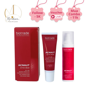 Kem Chấm Mụn Biotrade Acnaut Active Cream giảm mụn viêm, khô cồi mụn, mờ thâm mụn