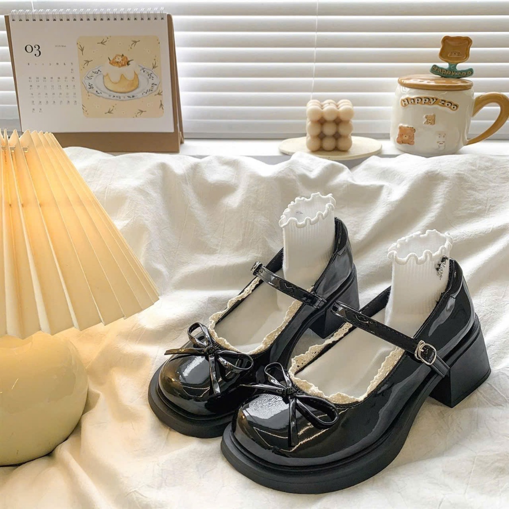 Giày nữ búp bê Lolita trể trung 2 màu MEIMEI mới 2026