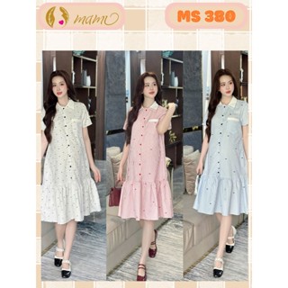 Đầm váy bầu công sở MAMI MS380 thiết kế lịch sự trẻ trung cho mẹ bầu đi làm đi chơi sang, trẻ đẹp