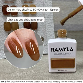  Sơn thạch nâu Ramyla cao cấp làm nail 
