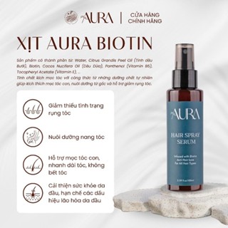  Xịt Kích Mọc Tóc Aura Biotin 