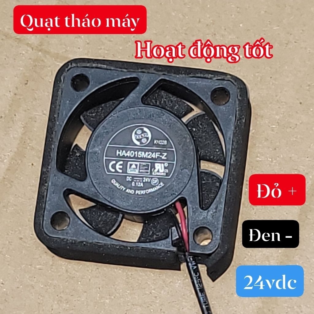 set 10 quạt tản nhiệt 4cm 24v 0.12A, quạt 4cm x 4cm x 2cm, 24vdc, không chổi than. tháo máy