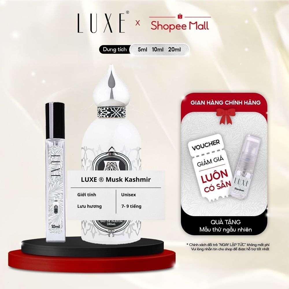 Nước Hoa Unisex Chính Hãng  LUXE Perfume Musk Kashmir mùi hương sang trọng, gợi cảm