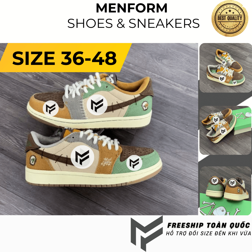 [BIGSIZE 36-48] Giày thể thao sneaker zion cổ thấp nam nữ, có big size nam 44 45 46 47 48