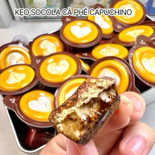  1 cái KẸO SOCOLA CAFE CAPUCHINO HÀNG SIÊU HOT SIÊU NGON LUÔN 