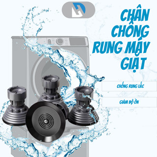  Bộ 4 chân đế chống rung chân đỡ đa năng cho máy giặt tủ lạnh tăng giảm chiều cao đế cao su - DH79 