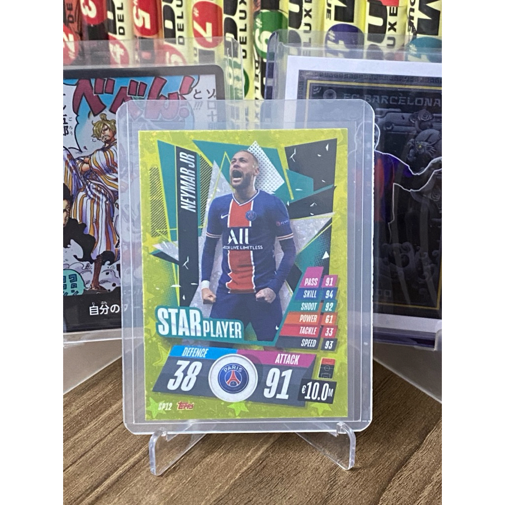 Thẻ Cầu Thủ Neymar Jr Match Attax 2020-21 PSG STAR PLAYER #SP12