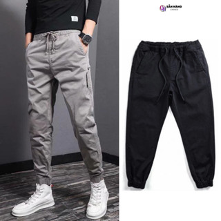 Quần jogger thể thao Kaki nam nữ BO TRƠN Quần thun dài nam thu đông K s09