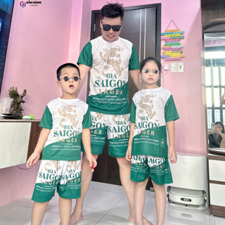  Bộ Quần Áo Thể Thao Nam Nhiều Màu Thời Trang Thiết Kế Thun Lạnh Cao Cấp BIA SAIGON XANH CHP G 