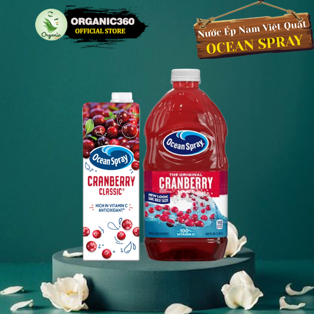 Nước Ép Nam Việt Quất OCEAN SPRAY Cranberry Juice 1L 1.89L Cung Cấp Vitamin C