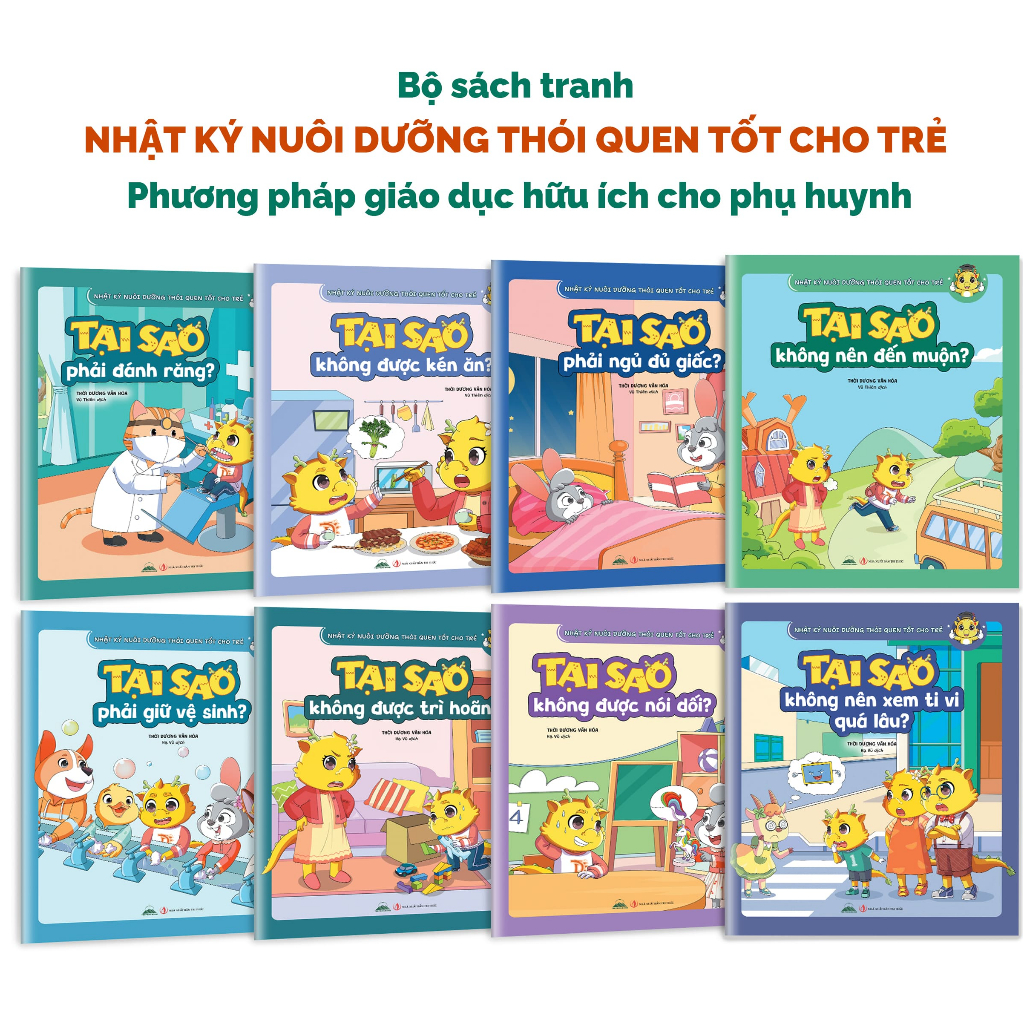 Sách - Nhật Ký Nuôi Dưỡng Thói Quen Tốt Cho Trẻ (Combo 8 Tập) - Tiên Phong Books