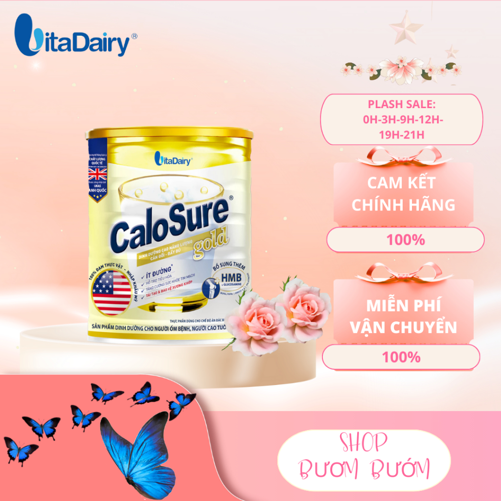Sữa bột Calosure gold ít đường 900g