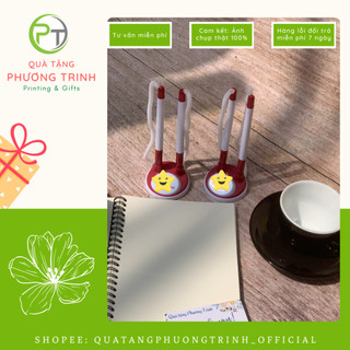 (PT0236) Set 10 cặp Bút đế cắm / Bút cặp in logo