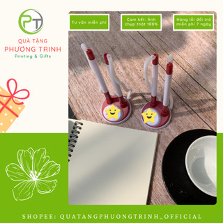 (PT0236) Set 10 cặp Bút đế cắm / Bút cặp in logo