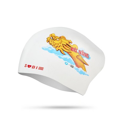Nón bơi SOBIE silicon tóc dài Cầu Rồng