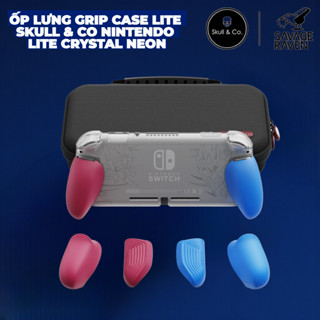   Ốp Lưng Grip Case Lite hãng Skull & Co cho Nintendo Switch Lite Crystal Neon 