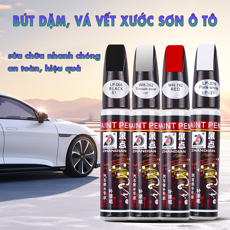 Bút dặm vá vết sơn, xước xe ô tô, bút xóa vết xước xe hơi nhiều màu phổ thông NT27