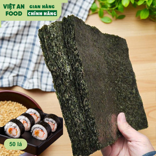 Lá rong biển cuộn cơm shushi - cuốn Kimbap Hàn Quốc - Loại 100 lá, 50 lá rong biển cuộn cơm Việt An Food - Miyeok