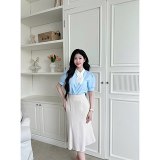 Áo sơ mi cổ nơ