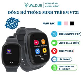 Đồng hồ thông minh trẻ em Valdus VT30 kid 4G watch video call định vị chính hãng bảo hành 1 năm