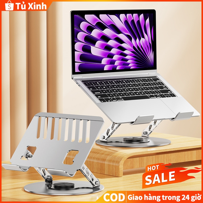 Giá đỡ máy tính xách tay/Giá đỡ Laptop chân xoay 360 độ, Đế tản nhiệt kê…