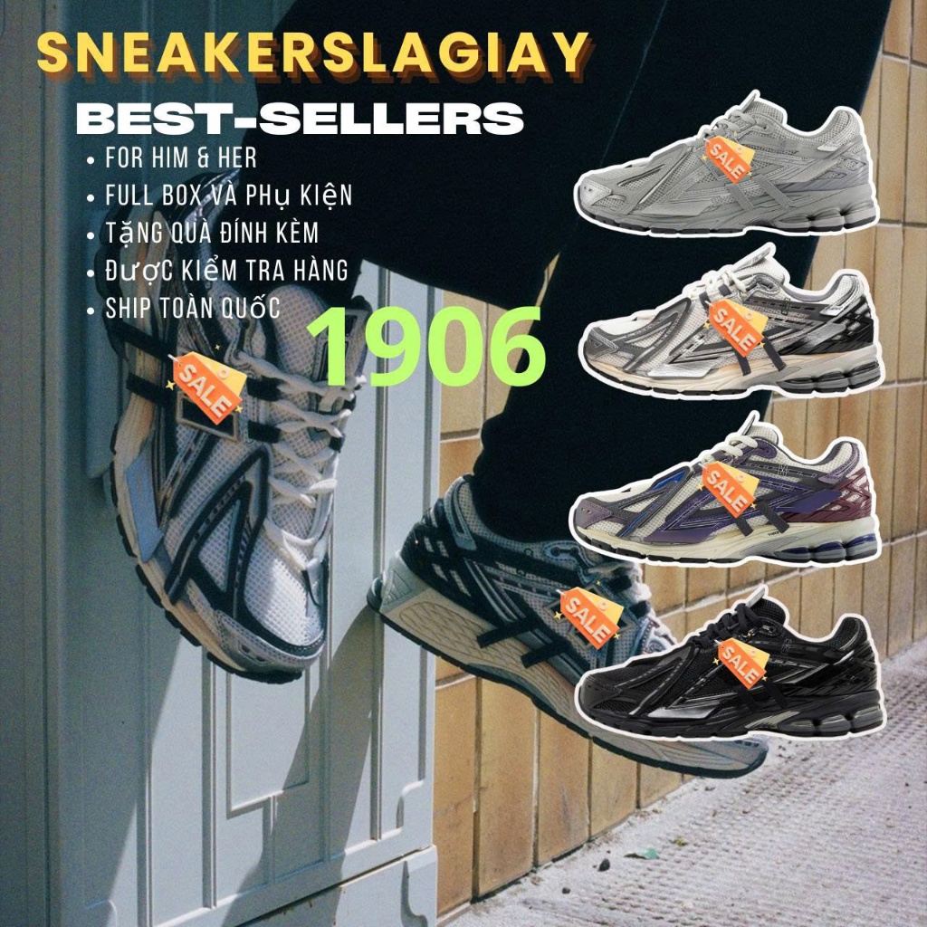 Giày Thể Thao Nam Nữ 1906A - Phong Cách Present Cực chất