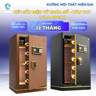  Két Sắt thông minh khóa vân tay khóa số điện tử két sắt gia đinh ,két sắt văn phòng bảo mật cao chống cháy có báo động 