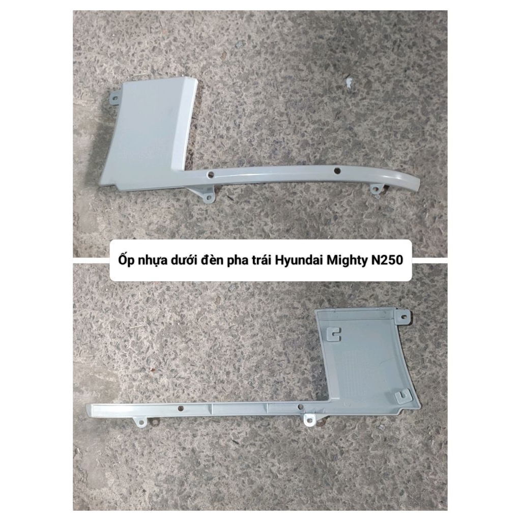 Ốp nhựa dưới đèn pha trái Hyundai Mighty N250
