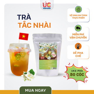  1Kg Pha50Cốc Trà Hòa Tan UC Vị Tắc Hương Nhài Thơm Ngon,Chuẩn Vị,Dễ Pha Không Cần Ủ Trà,Trà Xanh 