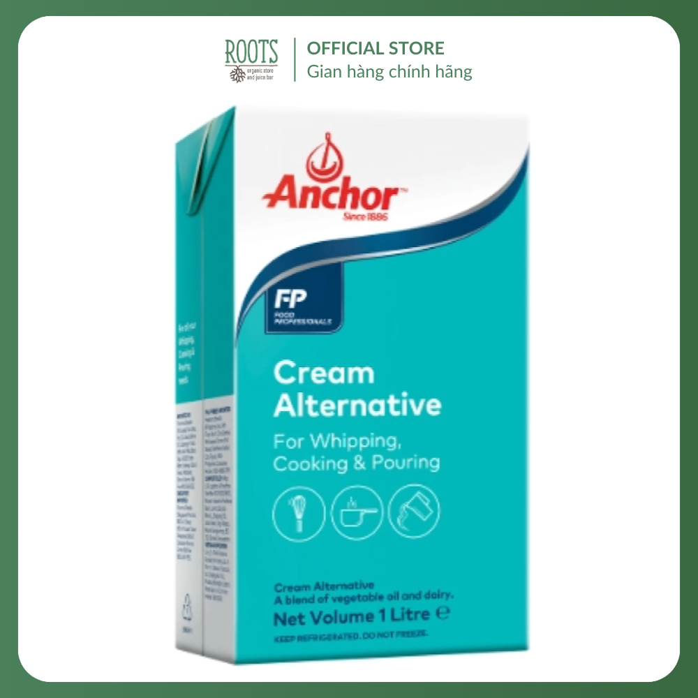 (Ship hỏa tốc) ANCHOR - Kem Nấu Ăn Đa Dụng, Cream Alternative for Whipping, Cooking & Pouring (1L)