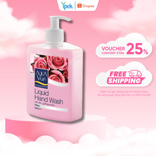  Nước rửa tay 500ml làm sạch dịu nhẹ kháng khuẩn bảo vệ da hương hoa AquaVera 