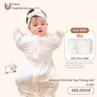  Nhộng Chũn Thông Hơi Mở Tay Thông Minh Unbee Chất Liệu Tơ Tằm Giúp Bé Ngủ Ngon Tránh Giật Mình 