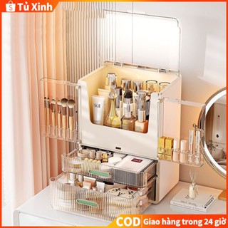  HỘP ĐỰNG MỸ PHẨM Tủ lưu trữ nước hoa đồ makeup chống bụi 