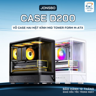  Vỏ case PC Jonsbo D200 thùng máy tính form M-ATX mid tower độc đáo gaming chính hãng bảo hành 12 tháng 
