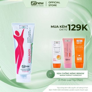  Kem Body Dưỡng Da Chống Nắng Nâng Tone Phiên Bản SPF 35+ PA +++ Benew Collagen Whitening Body Lotion 200ml 