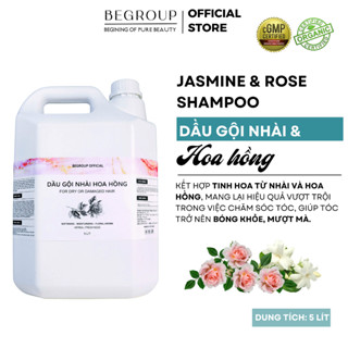   CAN 5 - 10 LÍT  Dầu gội Nhài Hoa Hồng Chuyên dùng cho Salon Spa dưỡng sinh - Tóc bóng khỏe mềm mượt & lưu hương 