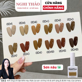 Sơn gel nâu lẻ màu RAMYLA Nghi Thảo Nails