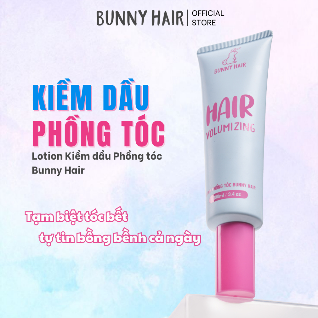 Lotion Kiềm dầu Phồng tóc Bunny Hair 100ml dành cho da đầu dầu, giảm bết, giảm ngứa, giúp tóc bồng b
