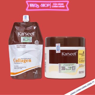  Kem Hấp Tóc Ủ Tóc Collagen Karseell Phục Hồi Chuyên Sâu Giúp Tóc Siêu Mềm Mượt 500ml Wings Shop 