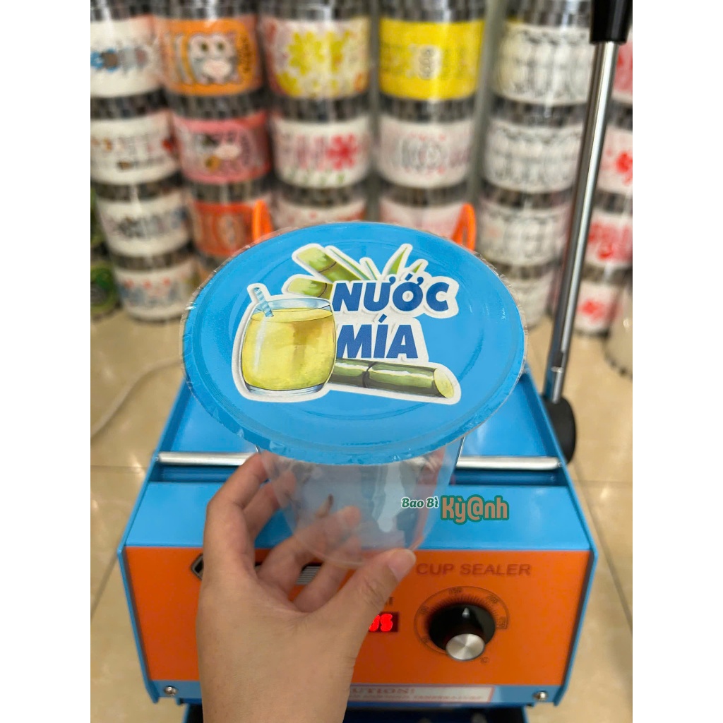 Cuộn ép ly nước mía, màng ép ly lớn 800ml,900ml,1000ml (nước mía)