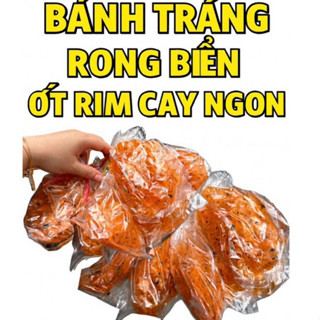  Hong Anh Clean Food -  XÂU 10 BỊCH  Bánh Tráng SỢI TRỘN RONG BIỂN ỚT RIM CAY NGON 