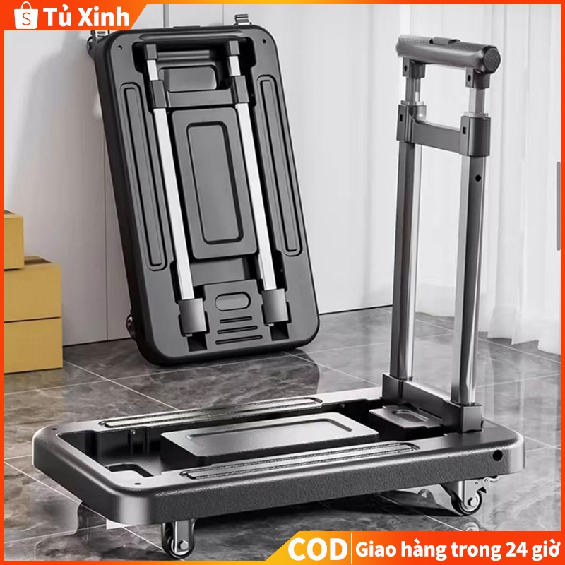 Xe Kéo Hàng Xe Đẩy Hàng Tải Trọng Cao Gấp Gọn Thông Minh Gọn Tiện Ích Tải Trọng 200kg