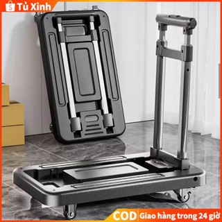  Xe kéo hàng xe đẩy hàng gấp gọn tải trọng cao Xe kéo hàng đi chợ xe đẩy hành lý Tải Trọng 200kg-Dành cho gia đình 