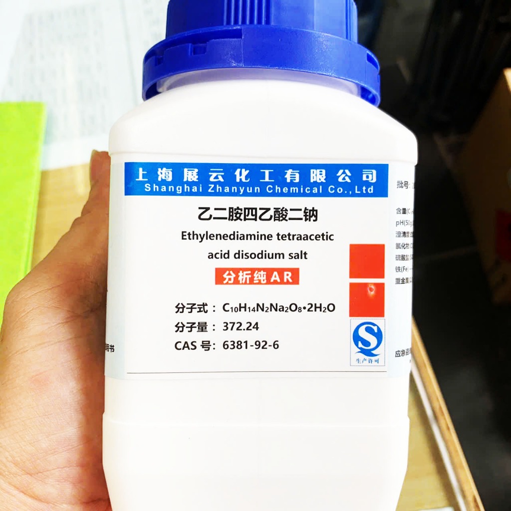 Hóa chất EDTA 2Na – Ethylenediaminetetraacetic Acid Disodium Salt 500g AR ≥99%