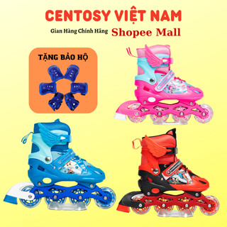 [TẶNG BẢO VỆ TAY CHÂN] Giày Trượt Patin, Giầy Patin Centosy Measin Bear Có Bánh Đèn Phát Sáng, Chỉnh Size