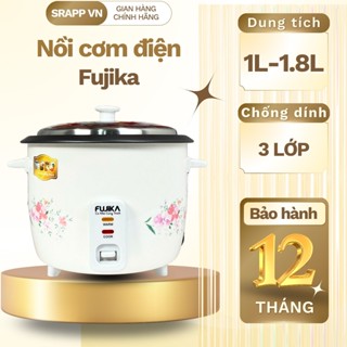 Nồi cơm điện nắp rời FUJIKA 1816 dung tích 1L-1,8L, chống dính 3 lớp cao cấp, bảo hành 12 tháng.