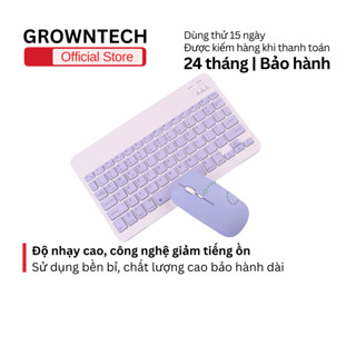  Combo chuột và bàn phím GrownTech bluetooth không dây mini mẫu 2024 cho máy tính bảng tablet,laptop 