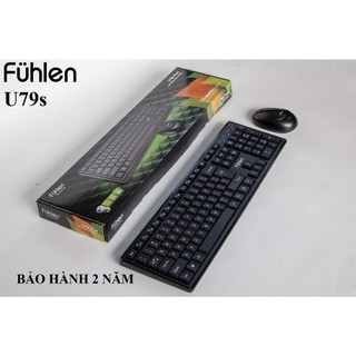  Combo Bộ Bàn Phím + Chuột Không Dây Fuhlen U79S - Hàng Chính Hãng Ninza 